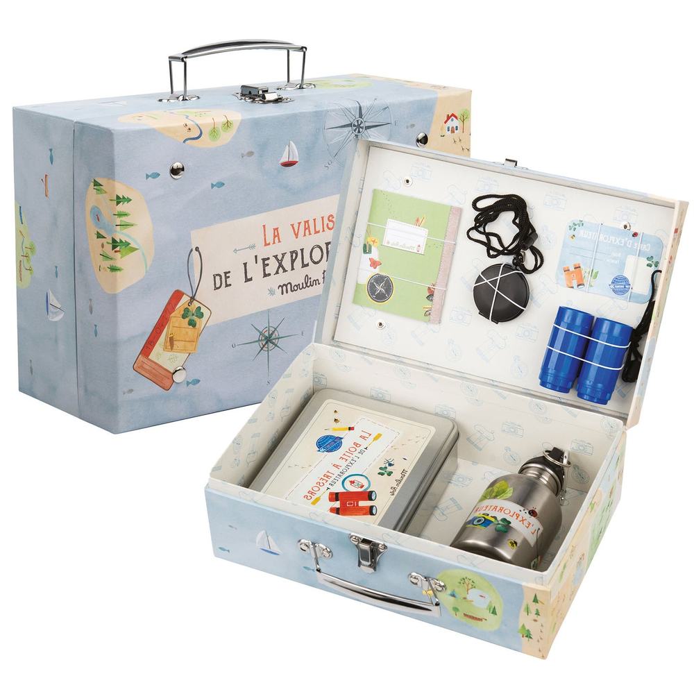 New Moulin Roty Explorer Suitcase gift set